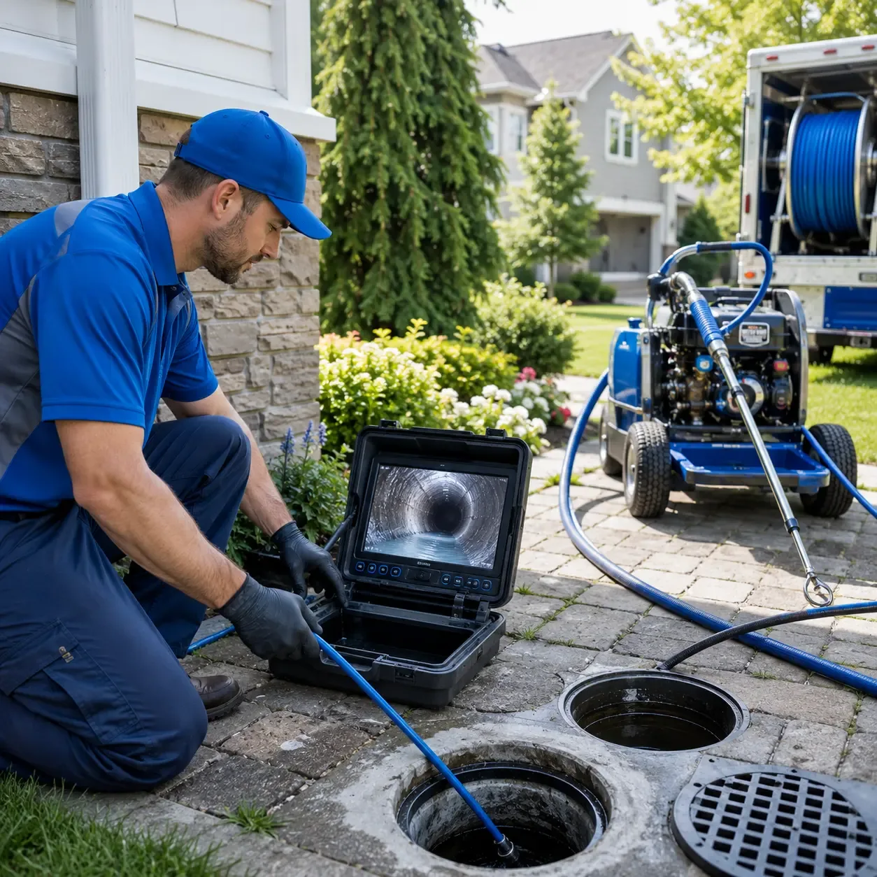 Outdoor drain cleaning professionals serving Cedar Springs, MI